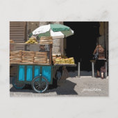 エルサレムの通りの日常生活 ポストカード (正面)