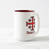エルサレムの騎士テンプル騎士団十字架 Deus Vult ツートーンマグカップ (正面右)