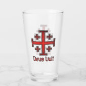 エルサレムの騎士テンプル騎士団十字架Deus Vult タンブラーグラス (裏面)