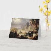 エルサレムへのキリストの記入項目 カード (黄色い花)