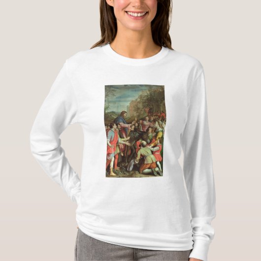エルサレムへのキリストの記入項目 Tシャツ (正面)