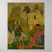 エルサレムへの入り口のアイコンロシアの。 ポスター (正面)