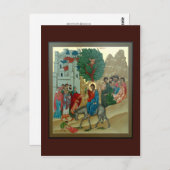 エルサレムへの勝利の祈りの言葉カード ポストカード (正面/裏面)