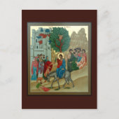 エルサレムへの勝利の祈りの言葉カード ポストカード (正面)