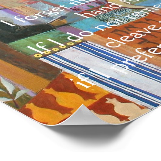 エルサレムもしよ忘れよよエルサレムよ… ポスター (角)