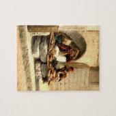 エルサレムイスラエル共和国1890年ヴィンテージの通りのパンの販売人 ジグソーパズル (横)