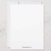 エルサレムエレガント縁ど – ユダヤ招待状 招待状 (裏面)