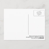 エルサレムカラフルはがき ポストカード (裏面)