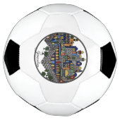 エルサレムカラフルセラミック サッカーボール (回転)