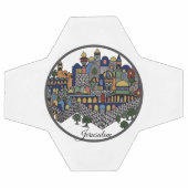 エルサレムカラフルセラミック サッカーボール (フラット)