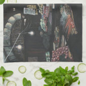 エルサレムト，苦しい収穫物 キッチンタオル (折り畳み)