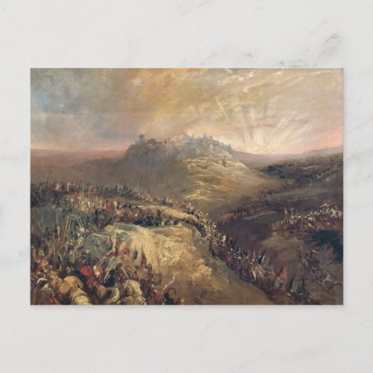 エルサレム前の十字軍 ポストカード (正面)