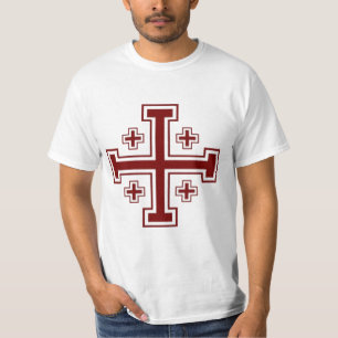 エルサレム十字の教皇のクルセーダー Tシャツ