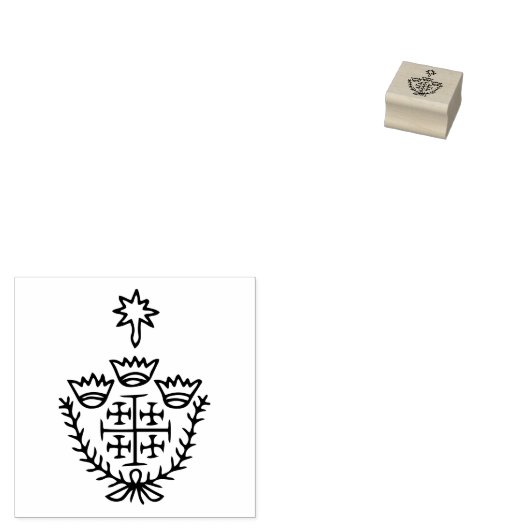 エルサレム十字架 歴史的巡礼タトゥースタンプ ラバースタンプ (押印)
