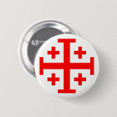 エルサレム十字 缶バッジ (正面&裏面)