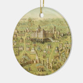 エルサレム及びSolomonの寺院の古代都市 セラミックオーナメント (左)