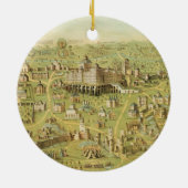 エルサレム及びSolomonの寺院の古代都市 セラミックオーナメント (裏面)
