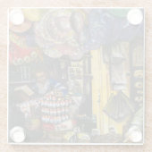 エルサレム古代商工の伝統 ガラスコースター (裏面)