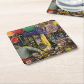 エルサレム古代商工の伝統 スクエアペーパーコースター (アングル)