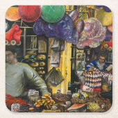 エルサレム古代商工の伝統 スクエアペーパーコースター (正面)