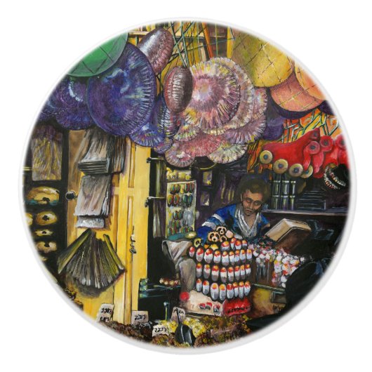 エルサレム古代商工の伝統 セラミックノブ (正面)