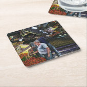 エルサレム商工部 スクエアペーパーコースター (アングル)