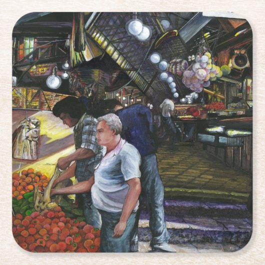 エルサレム商工部 スクエアペーパーコースター (正面)