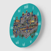 エルサレム壁時計 ラージ壁時計 (傾斜)