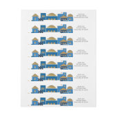 エルサレム差出人住所ラベル ラップアラウンドラベル (シート)