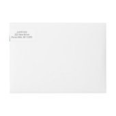 エルサレム差出人住所ラベル ラップアラウンドラベル (正面)