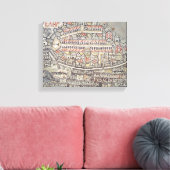 エルサレム市とその周辺地域 キャンバスプリント (インサイチュ (リビング))