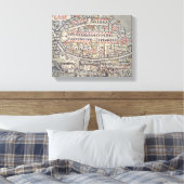エルサレム市とその周辺地域 キャンバスプリント (インサイチュ (寝室))