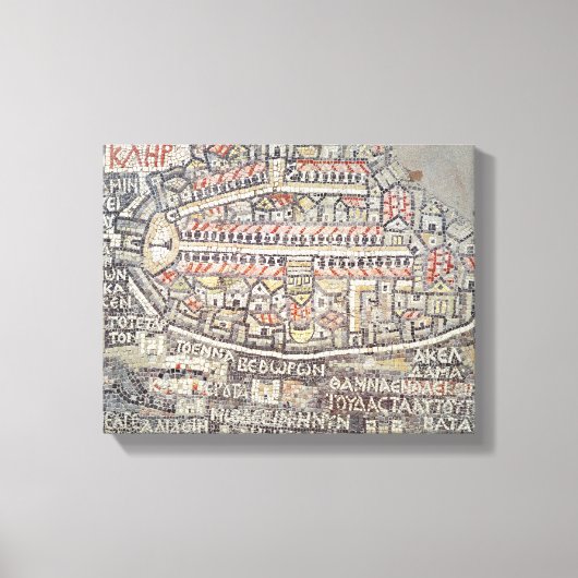 エルサレム市とその周辺地域 キャンバスプリント (正面)