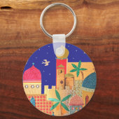 エルサレム市カラフル芸術 キーホルダー (正面)