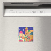 エルサレム市カラフル芸術 マグネット (インサイチュ (食洗機))