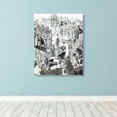 エルサレム市シャルルマーニュの戴冠式 キャンバスプリント (インサイチュ (ウッドフロア))