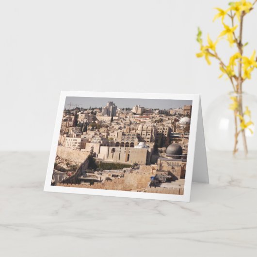 エルサレム市 カード (黄色い花)