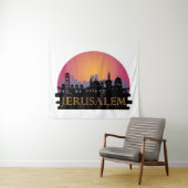 エルサレム旧市街スカイライン – イスラエル旅行 タペストリー (インサイチュ(横))