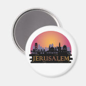 エルサレム旧市街スカイライン – イスラエル旅行 マグネット (正面/裏面)