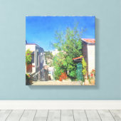 エルサレム旧市街絵画イスラエルの風景 キャンバスプリント (インサイチュ (ウッドフロア))