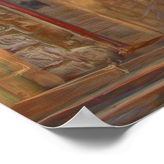 エルサレム旧通りダビッドシティイスラエルファインアート ポスター (角)