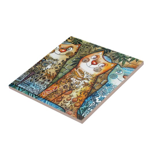 エルサレム猫 タイル (側面)