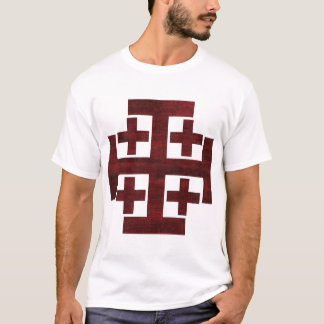 エルサレム王国 – 赤と黒 Tシャツ