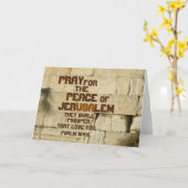 エルサレム祈の平和のために,詩篇122:6 カード (黄色い花)