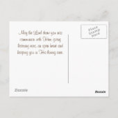 エルサレム祈の平和のために,詩篇122:6 ポストカード (裏面)