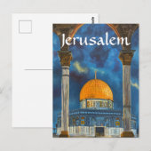 エルサレム神殿山イスラエル ポストカード (正面/裏面)