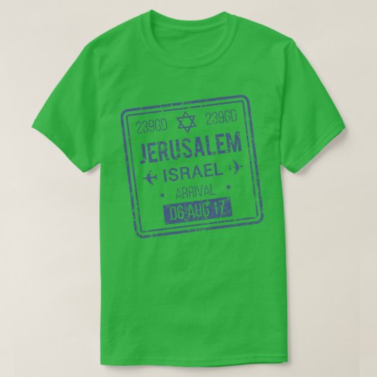 エルサレム空港 Tシャツ (デザイン正面)