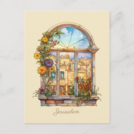 エルサレム窓ビュー シーズンポストカード (正面)