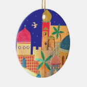エルサレム都市カラフルの芸術 セラミックオーナメント (右)