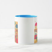 エルサレム都市カラフルの芸術 マグカップ (中央)